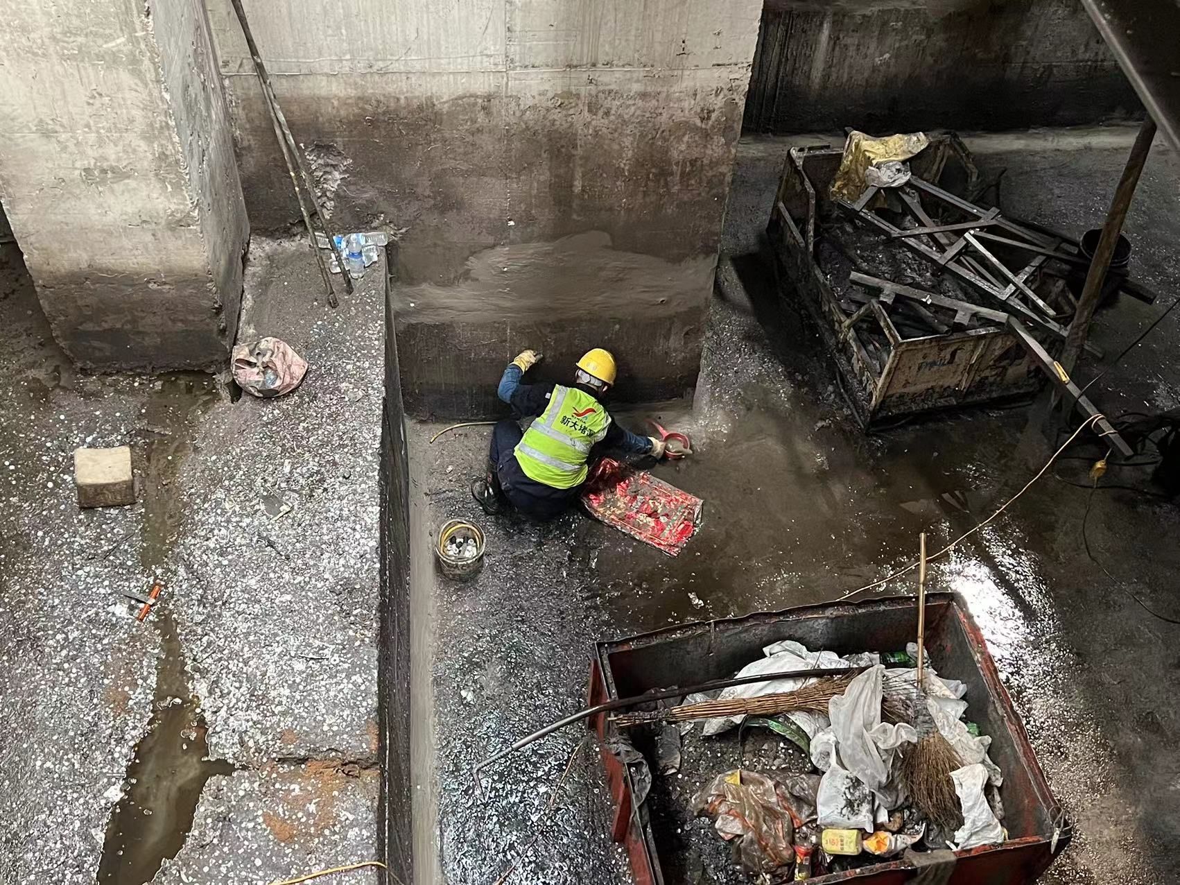 邢台清河县基坑渗漏水堵漏